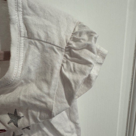 The Children’s Place 3T Girls American Cutie White Short Sleeve Mermaid T-Shirt - Picture 5 of 6